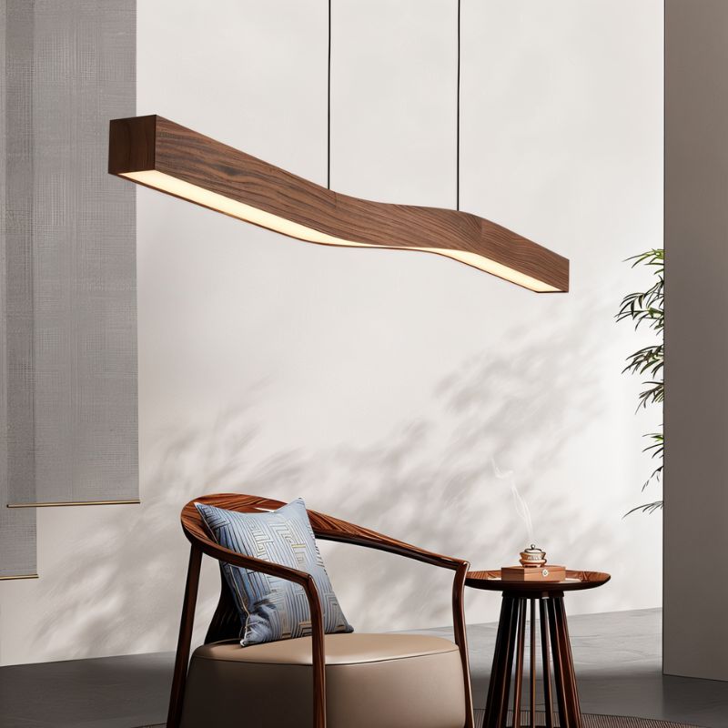 Japandi Organic Curved Pendant Light – Canyen - Japandi