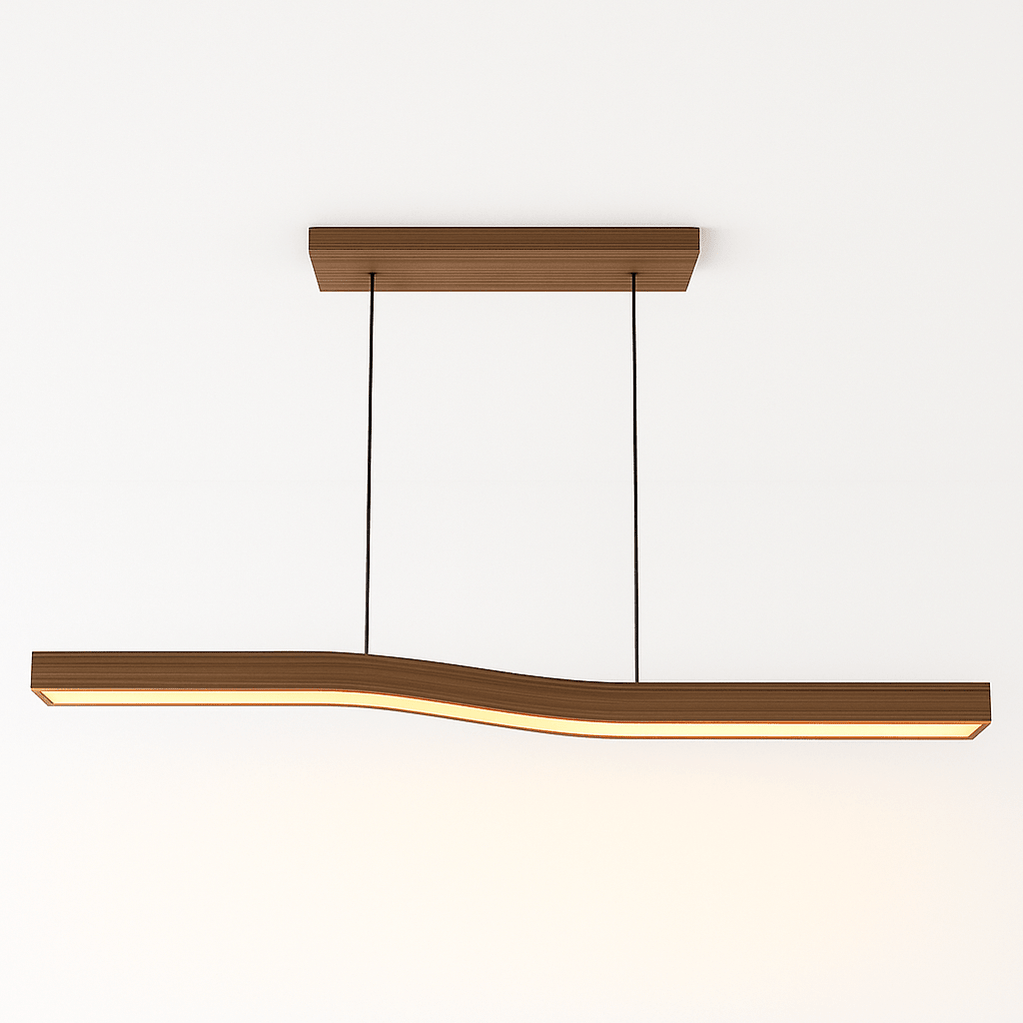 Japandi Organic Curved Pendant Light – Canyen - Japandi