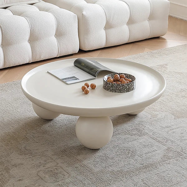 White Japandi Coffee Table - Japandi