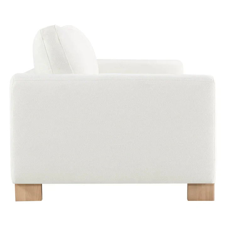 Ivory Upholstered Japandi Sofa - Japandi