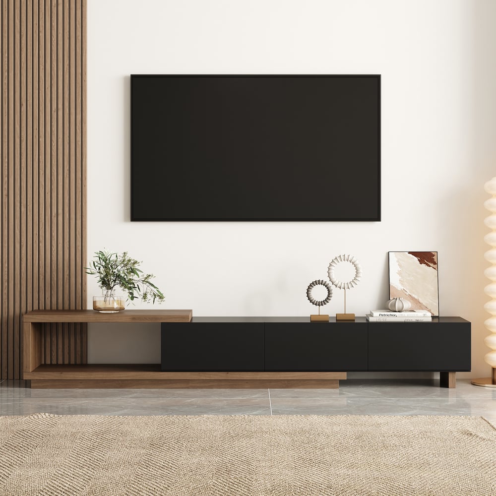 Japandi Black TV Stand - Japandi