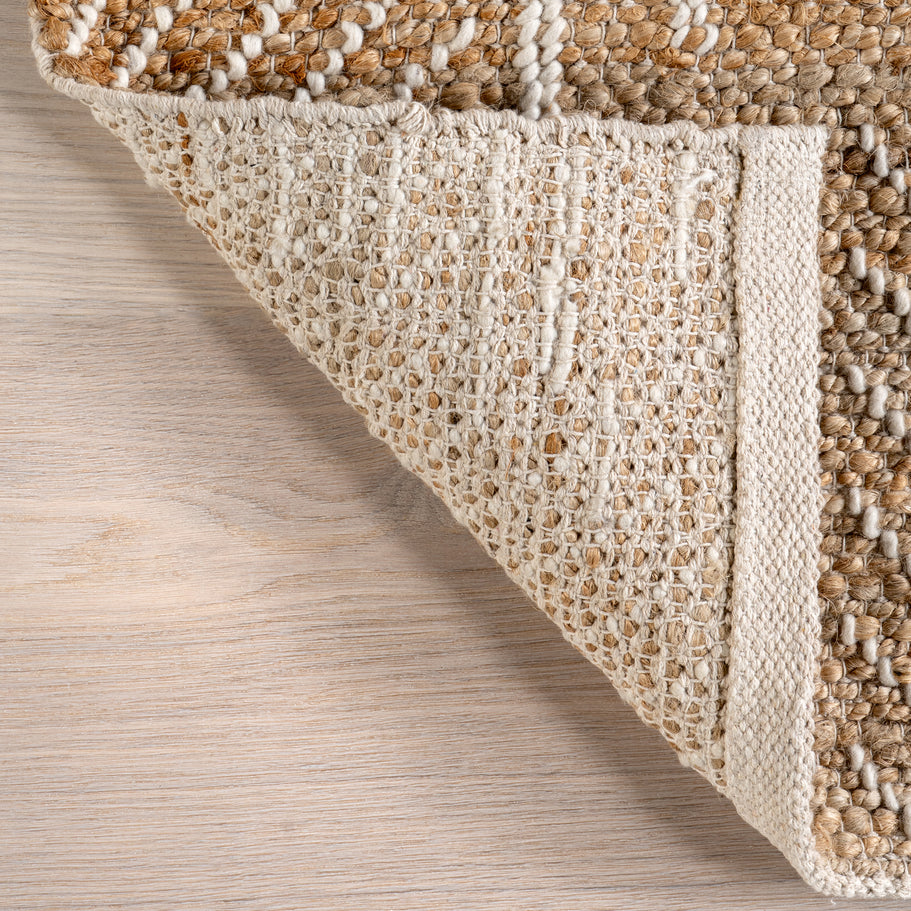 Japandi Geometric Jute Rug - Japandi