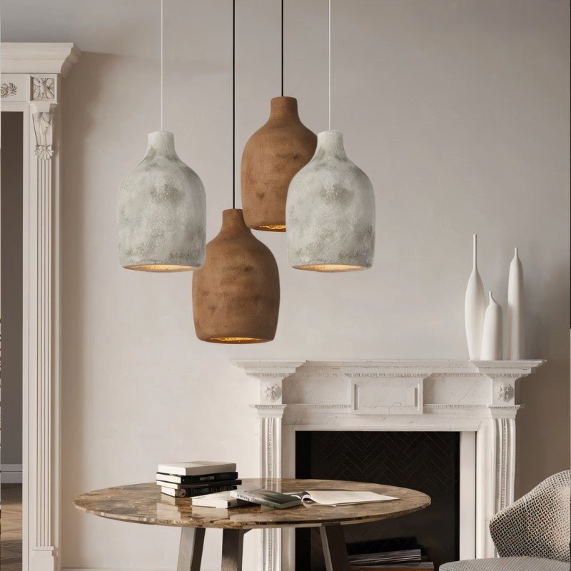 Japandi Industrial Glass Pendant Light – Darnel - Japandi