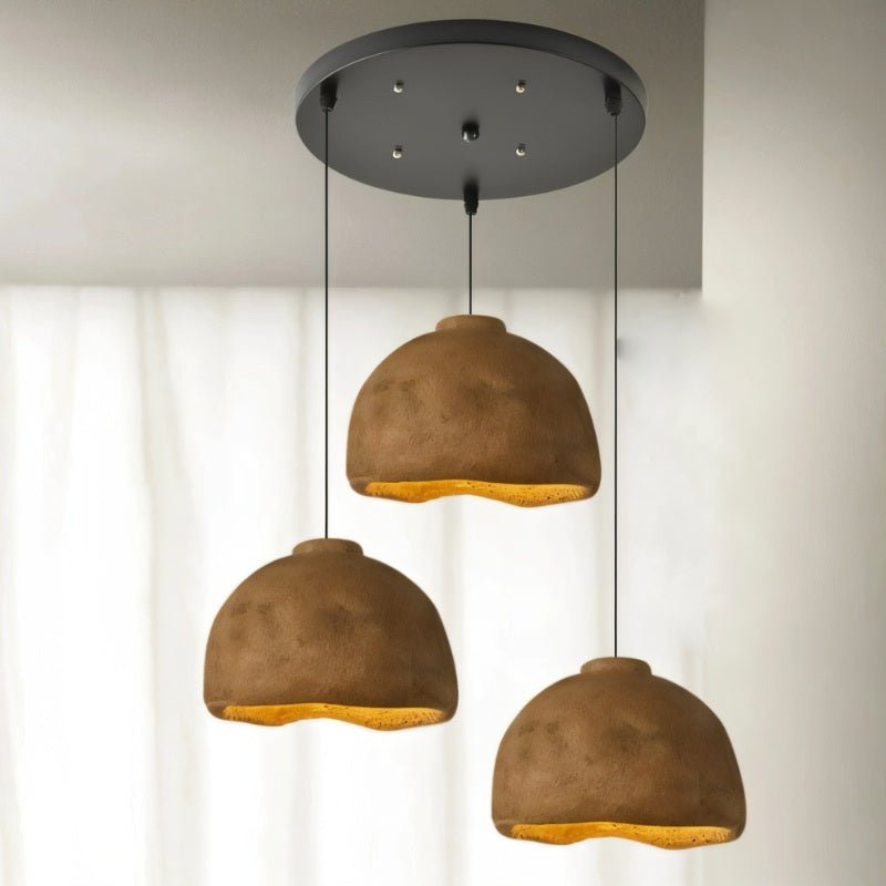 Japandi Industrial Glass Pendant Light – Darnel - Japandi