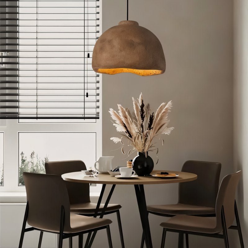 Japandi Industrial Glass Pendant Light – Darnel - Japandi