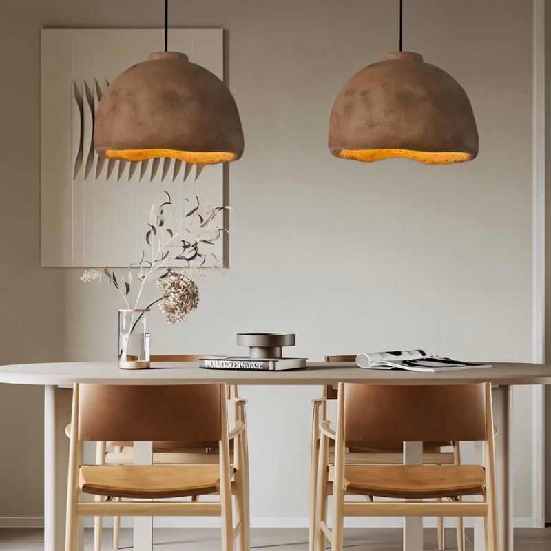 Japandi Industrial Glass Pendant Light – Darnel - Japandi