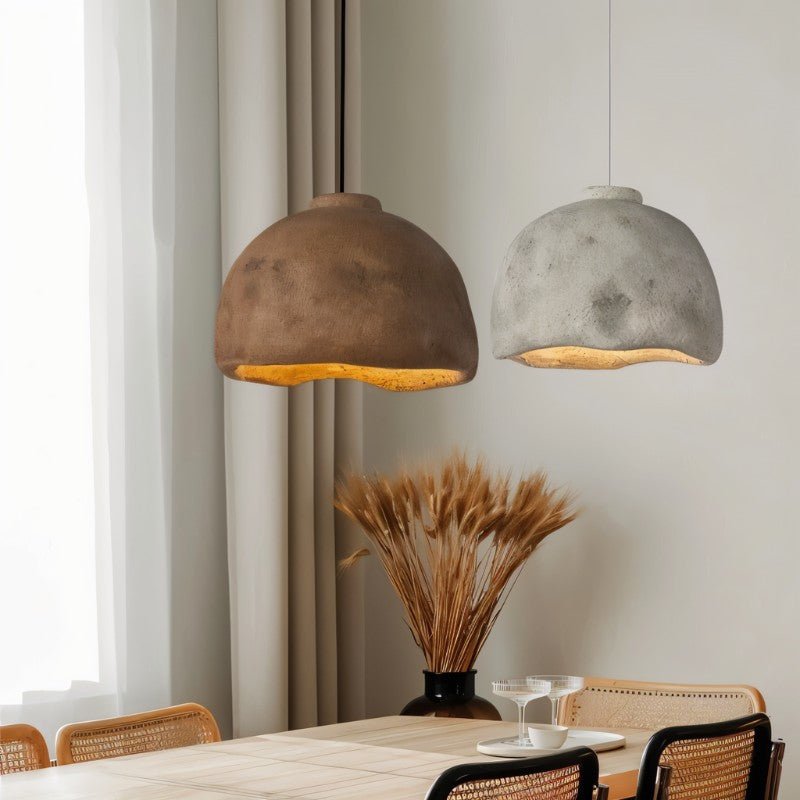 Japandi Industrial Glass Pendant Light – Darnel - Japandi
