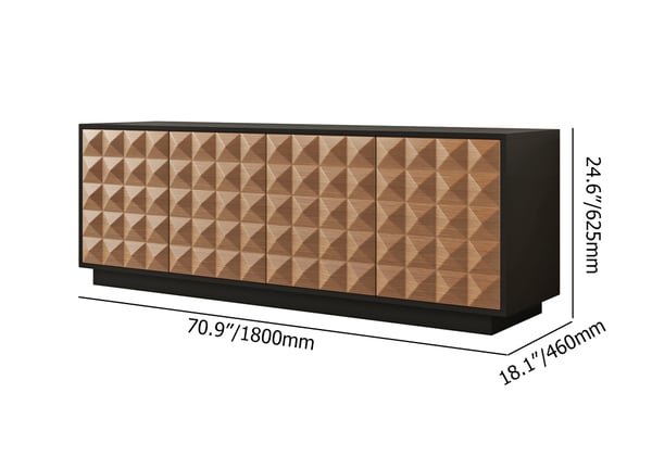 Japandi Tall TV Stand - Japandi