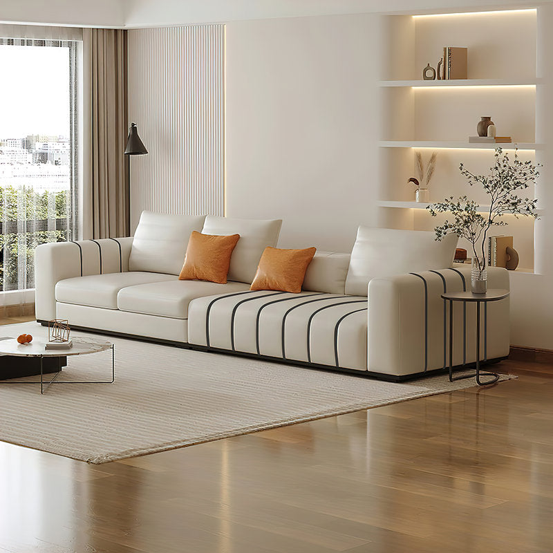 Japandi Faux Leather sofa - Japandi