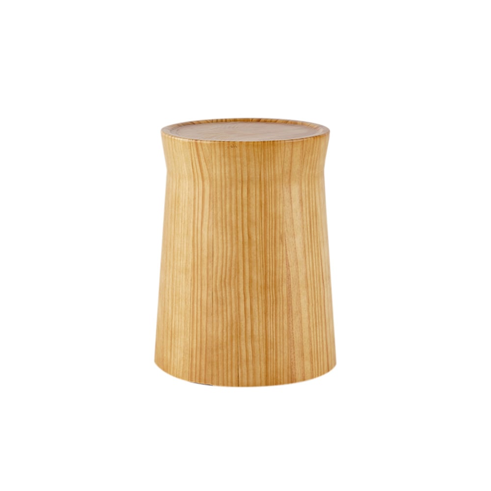 Japandi Round Wooden Side Table - Japandi