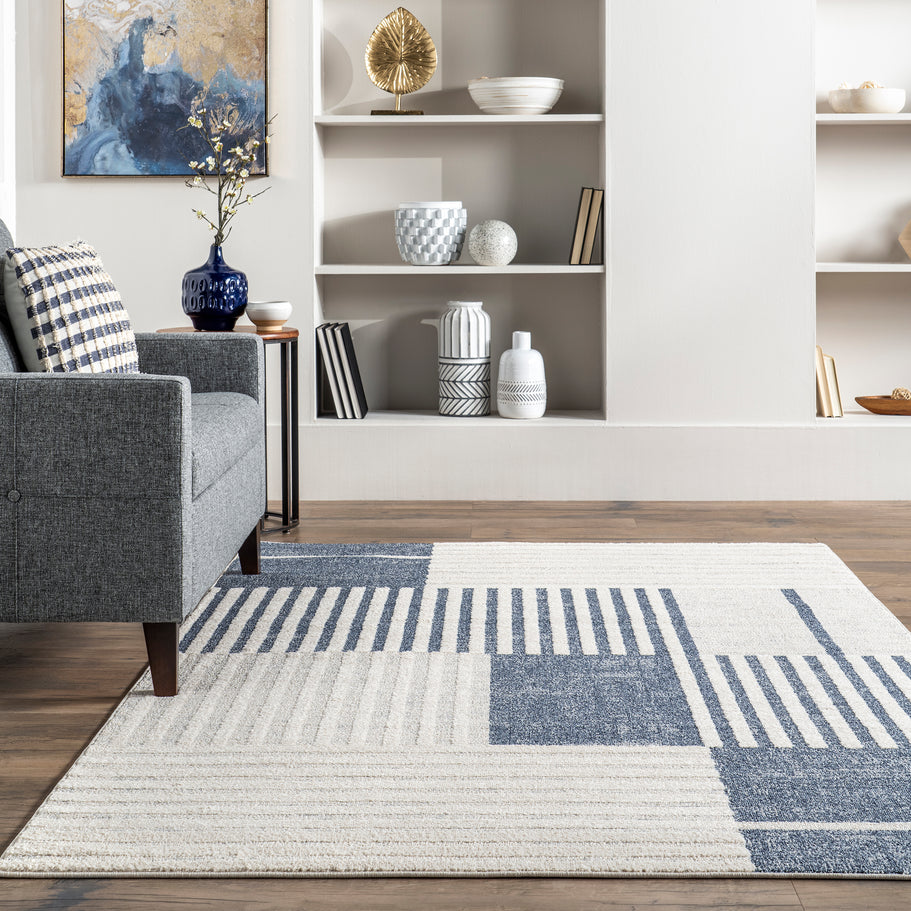 Japandi Modern Striped Rug - Japandi