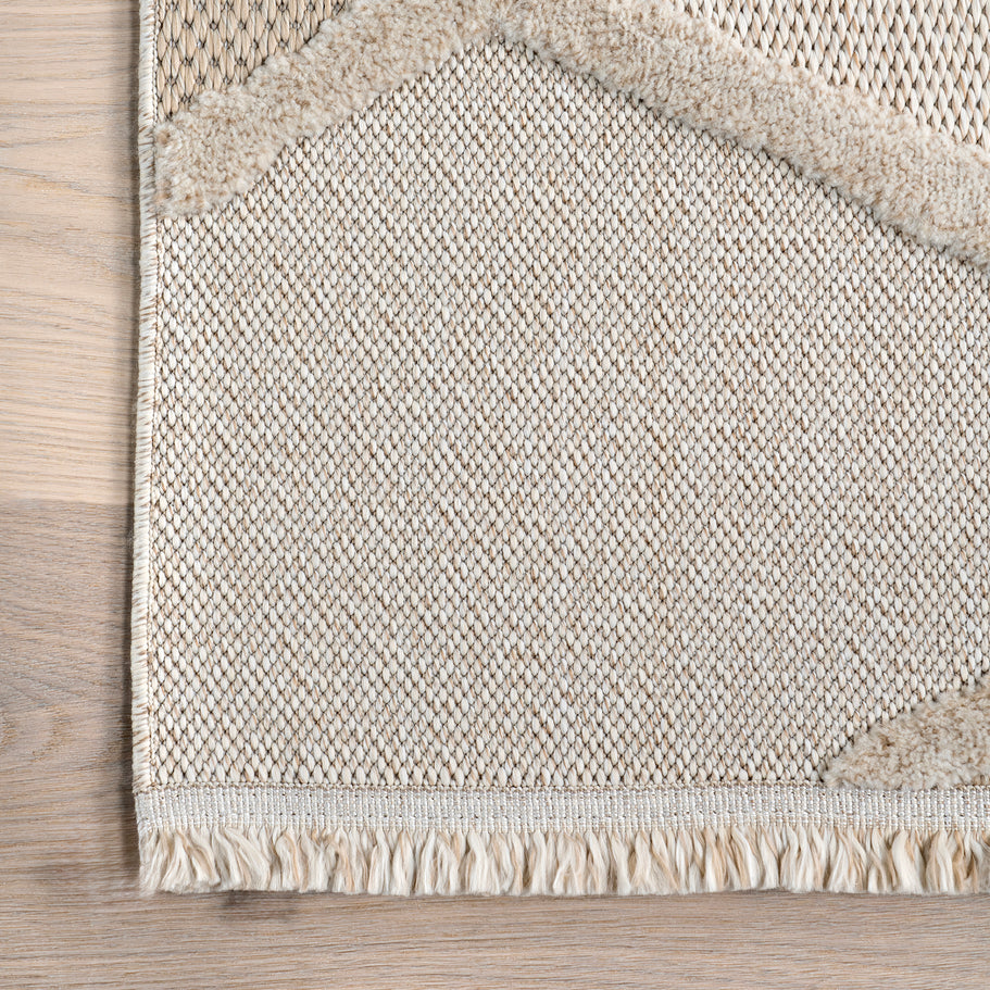Japandi Ivory Trellis Rug - Japandi