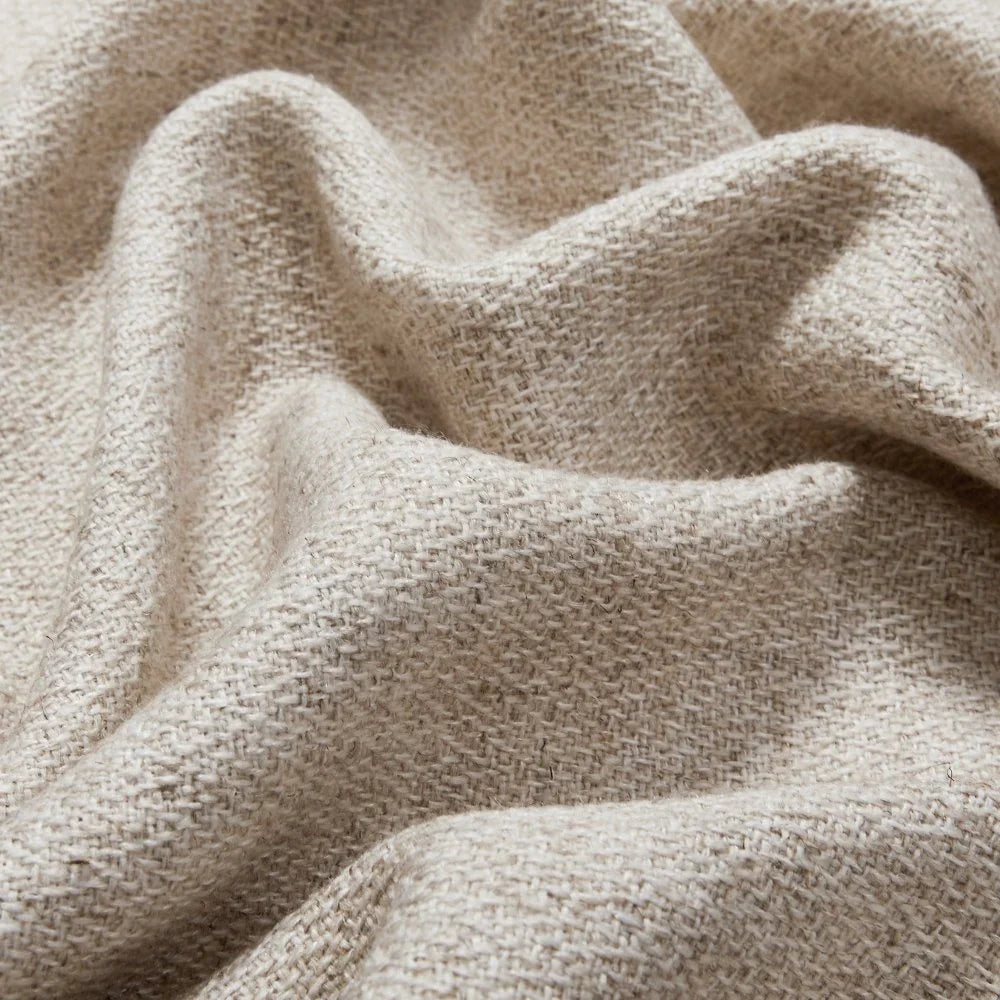 Japandi Custom Wool Linen Blackout Curtains - Japandi