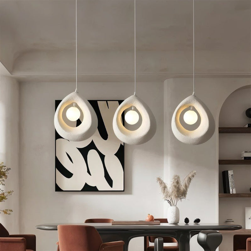 Japandi Round Halo Pendant Light – Enso - Japandi