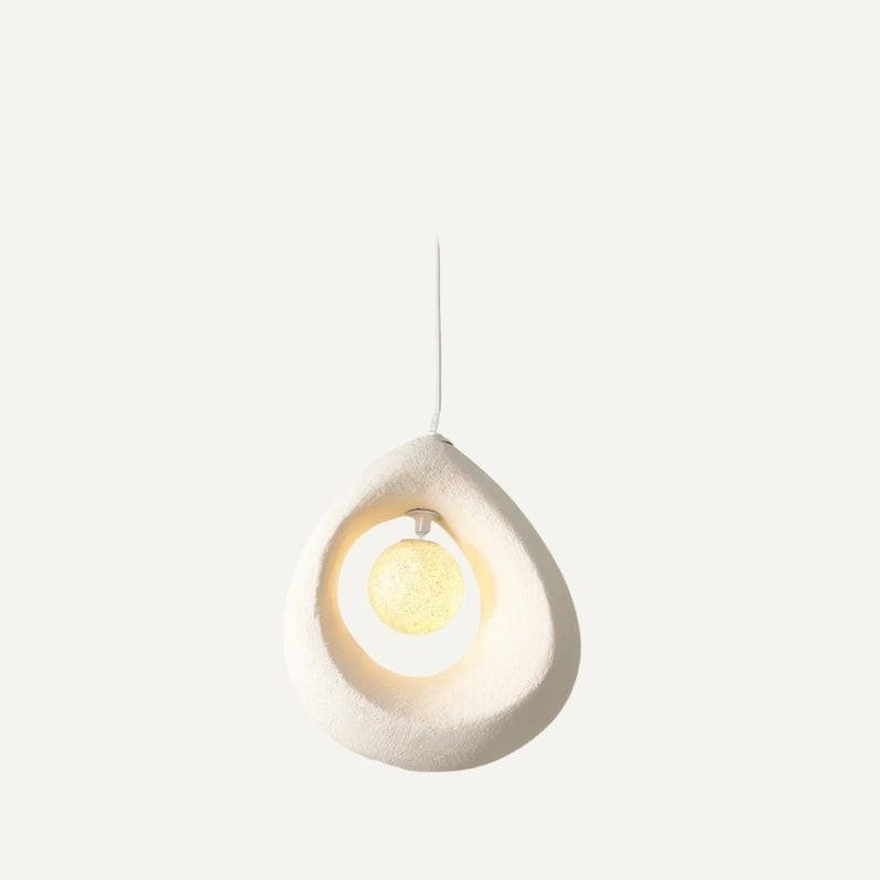 Japandi Round Halo Pendant Light – Enso - Japandi