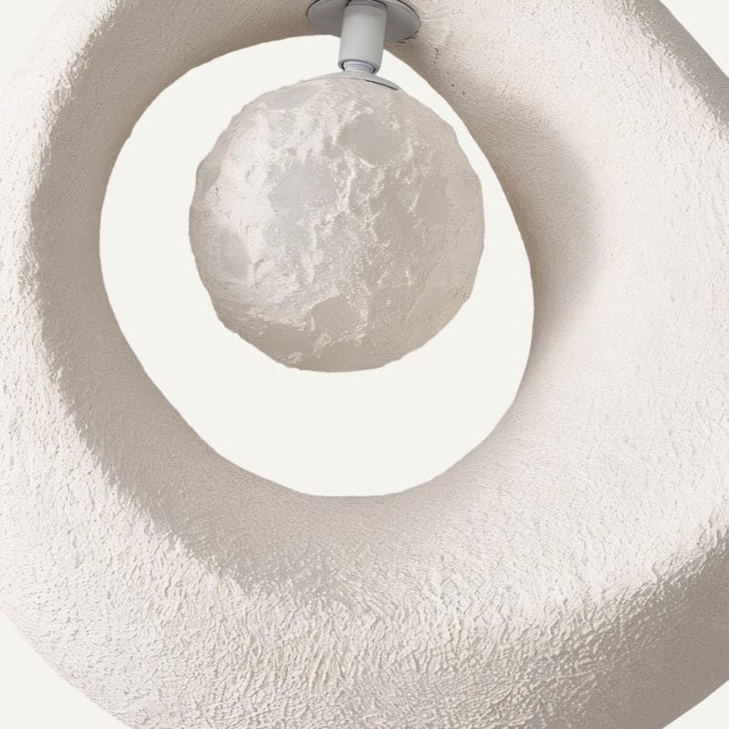 Japandi Round Halo Pendant Light – Enso - Japandi
