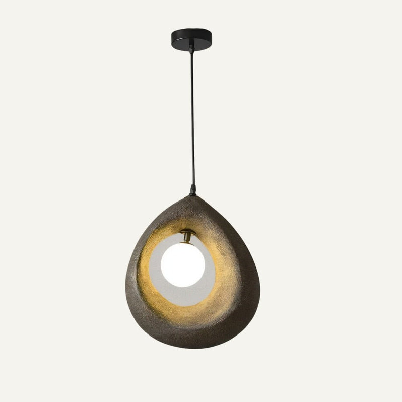 Japandi Round Halo Pendant Light – Enso - Japandi
