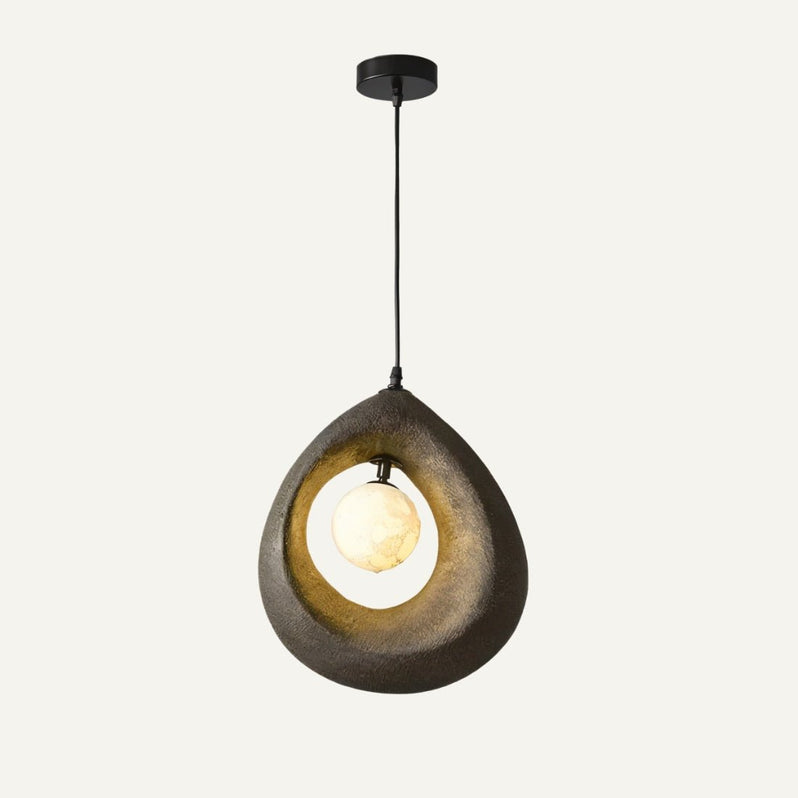 Japandi Round Halo Pendant Light – Enso - Japandi