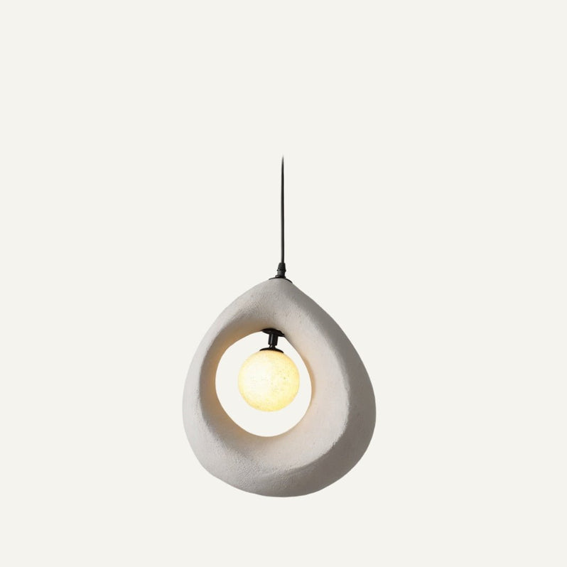 Japandi Round Halo Pendant Light – Enso - Japandi