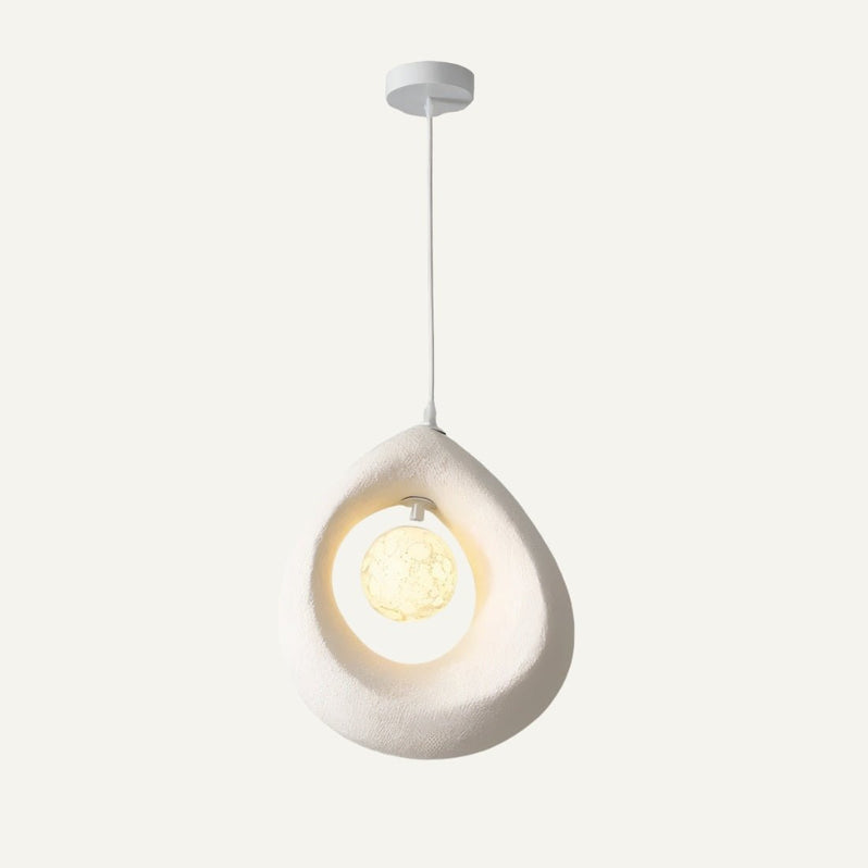 Japandi Round Halo Pendant Light – Enso - Japandi