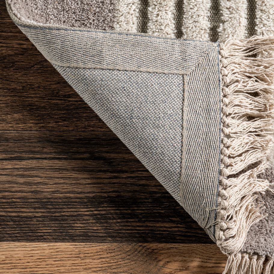 Japandi Wedged Striped Rug - Japandi