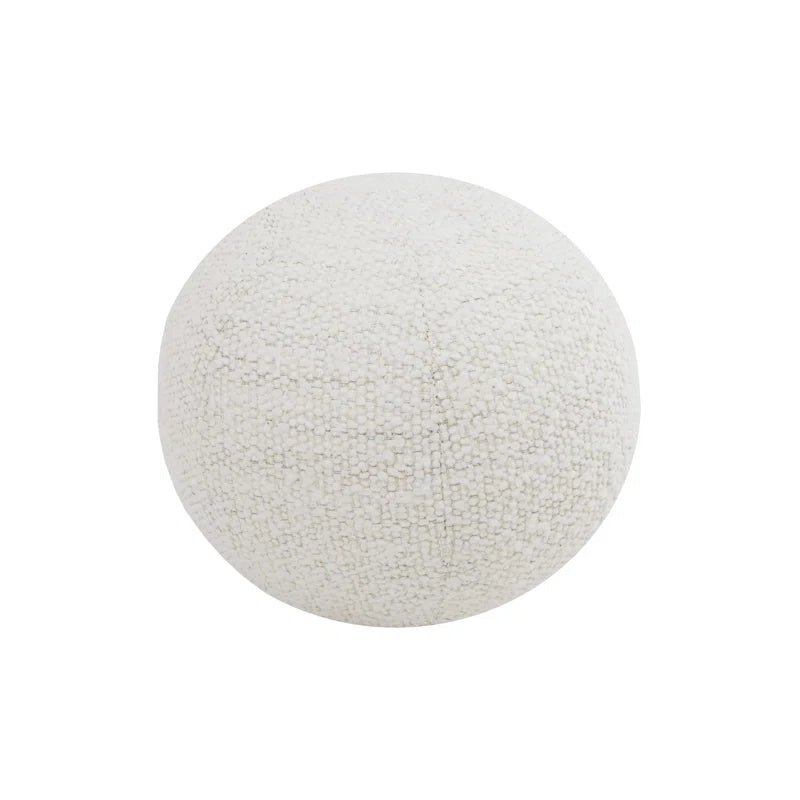 White Japandi Bouclé Sofa - Japandi