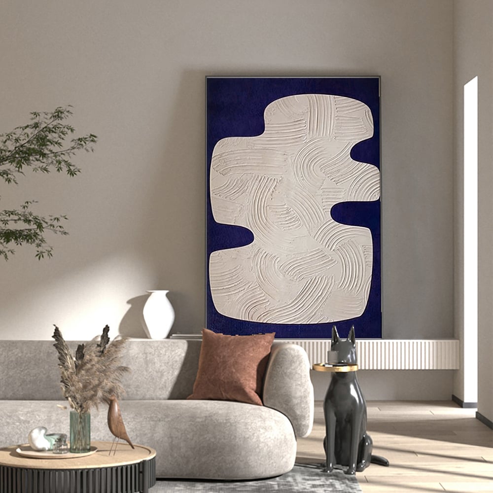 Japandi Blue Painting - Japandi
