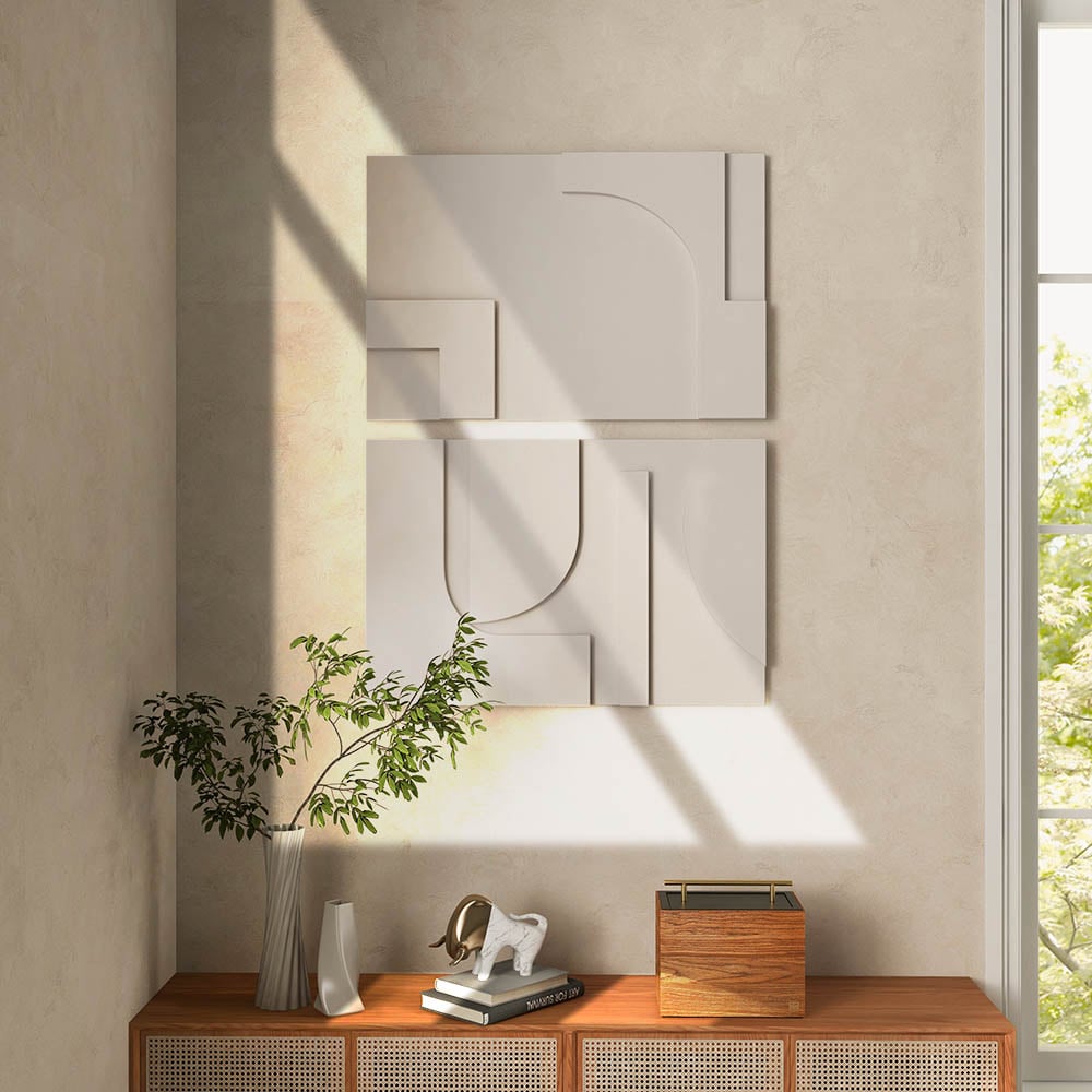 Japandi 3D Wall Art (2 Pieces) - Japandi