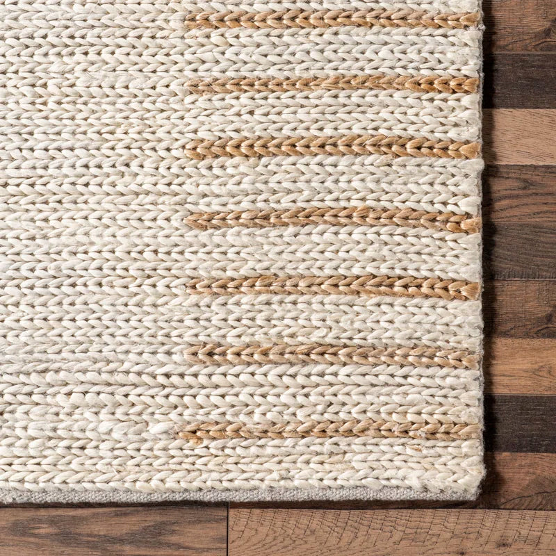 Japandi Geometric Jute Rug - Japandi