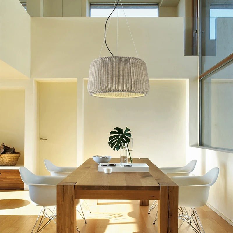 Japandi Tapered Glass Pendant Light – Feor - Japandi
