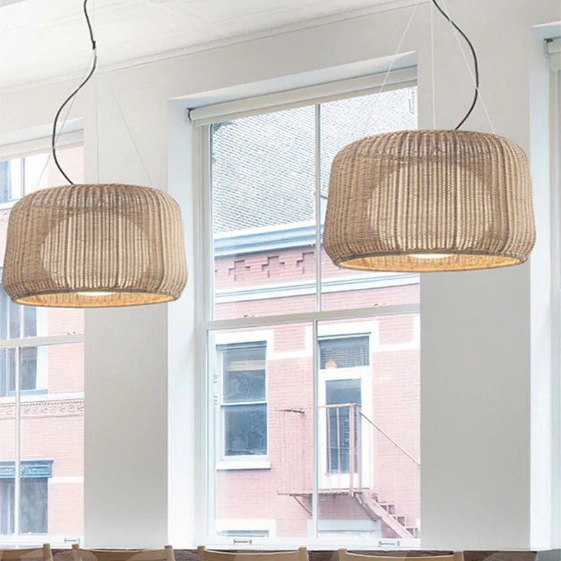 Japandi Tapered Glass Pendant Light – Feor - Japandi