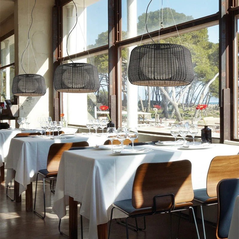 Japandi Tapered Glass Pendant Light – Feor - Japandi