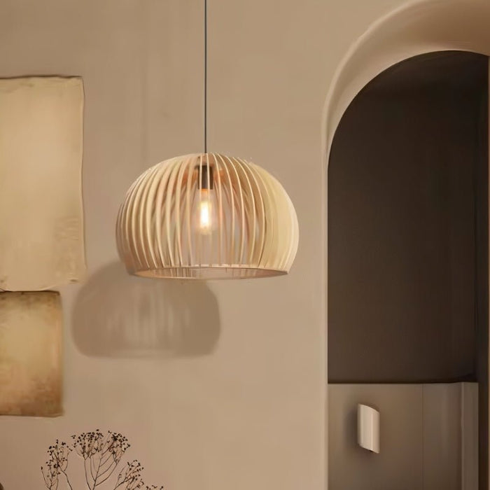 Japandi Compact Brass Pendant Light – Fulvo - Japandi