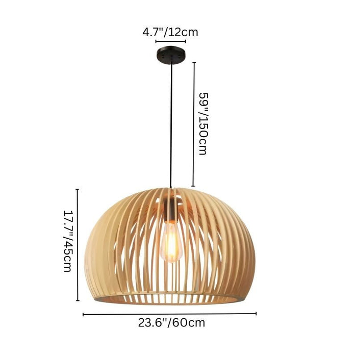 Japandi Compact Brass Pendant Light – Fulvo - Japandi
