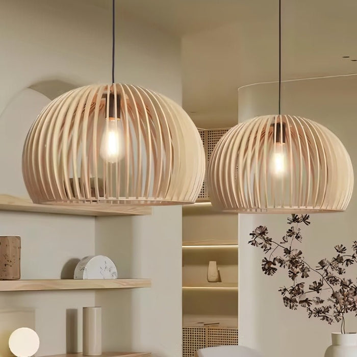 Japandi Compact Brass Pendant Light – Fulvo - Japandi
