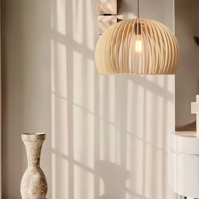 Japandi Compact Brass Pendant Light – Fulvo - Japandi