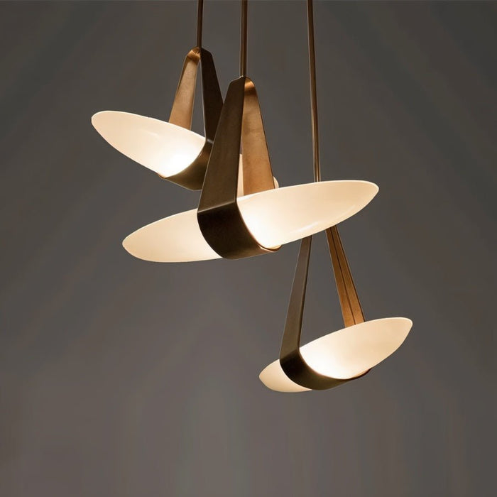 Japandi Sculptural Matte Pendant Light – Fune - Japandi