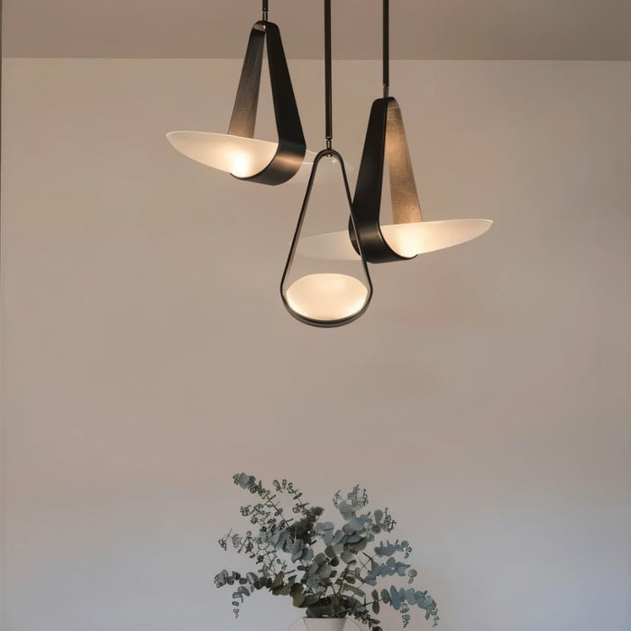 Japandi Sculptural Matte Pendant Light – Fune - Japandi