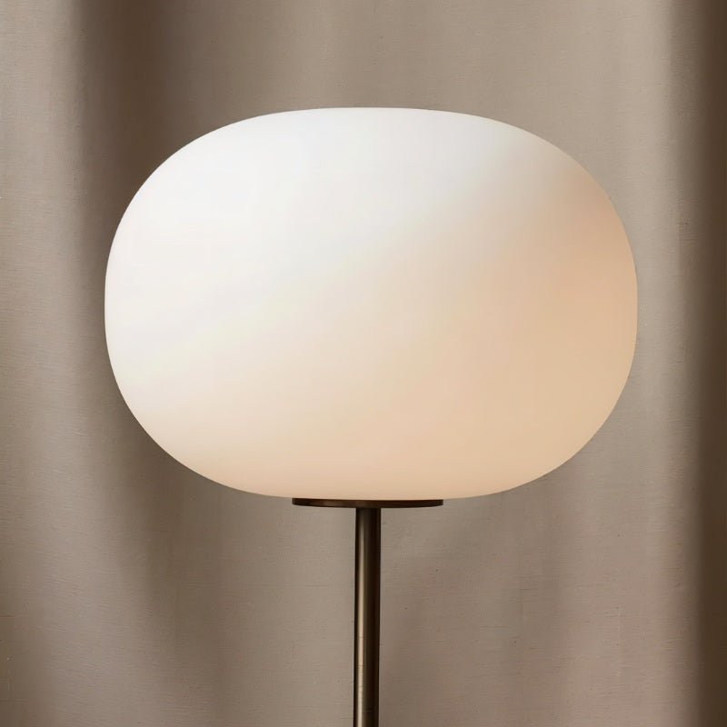 Japandi Dual Shade Sculptural Floor Lamp – Galix - Japandi