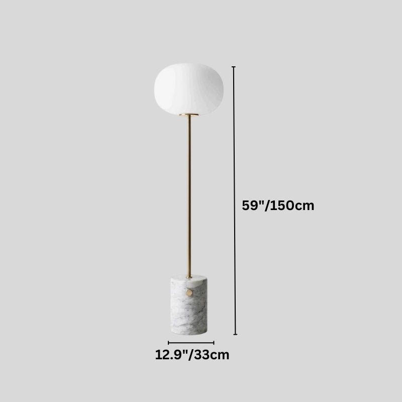 Japandi Dual Shade Sculptural Floor Lamp – Galix - Japandi