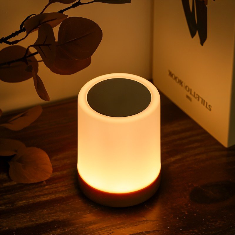 Japandi Linen Shade Table Lamp With Curved Form – Halina - Japandi