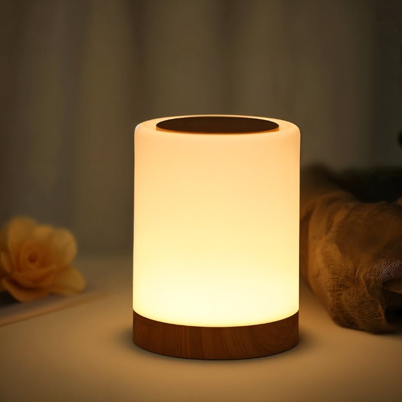Japandi Linen Shade Table Lamp With Curved Form – Halina - Japandi