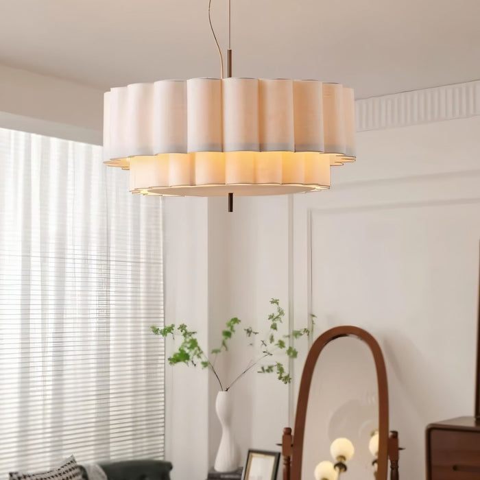 Japandi Wavy Glass Pendant Light – Hetis - Japandi