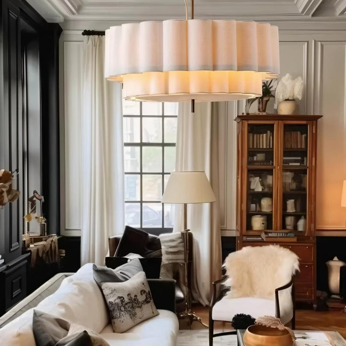 Japandi Wavy Glass Pendant Light – Hetis - Japandi
