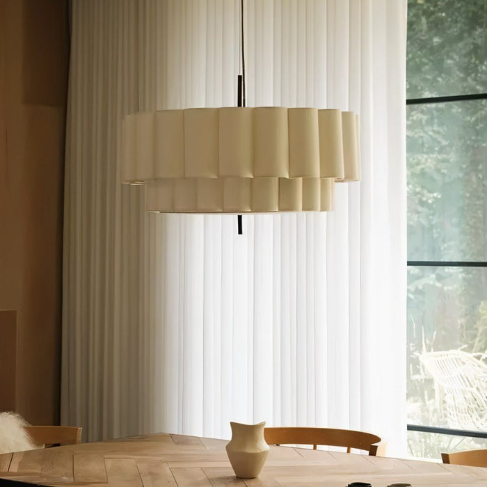 Japandi Wavy Glass Pendant Light – Hetis - Japandi