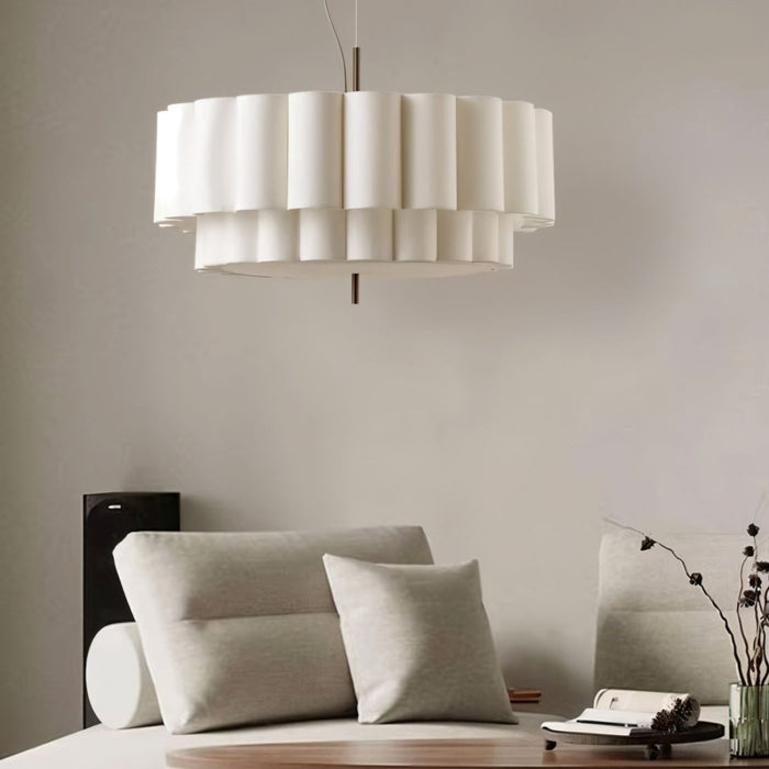 Japandi Wavy Glass Pendant Light – Hetis - Japandi