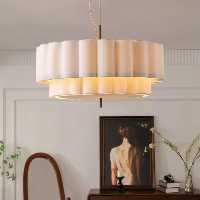 Japandi Wavy Glass Pendant Light – Hetis - Japandi