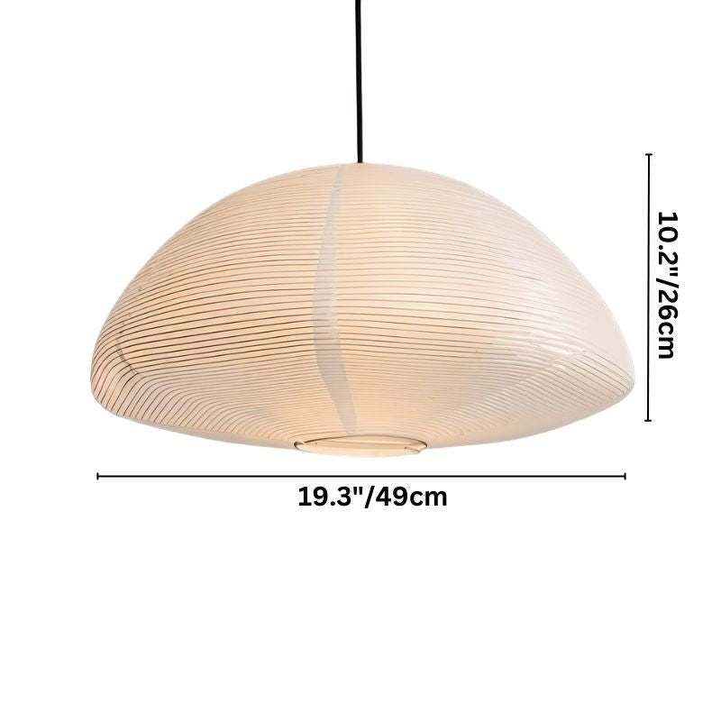 Japandi Translucent Glass Pendant Light – Hikari - Japandi