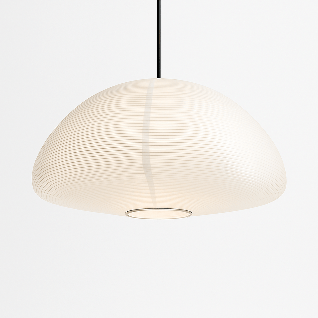 Japandi Translucent Glass Pendant Light – Hikari - Japandi