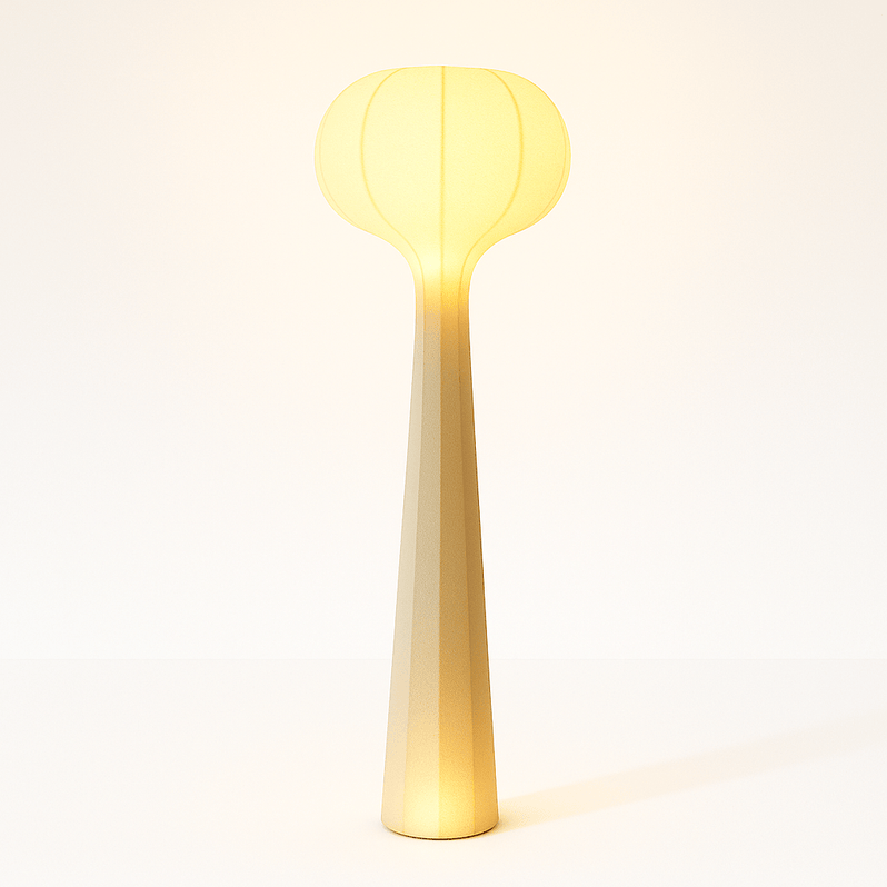 Japandi Minimalist Matte Black Floor Lamp – Himins - Japandi